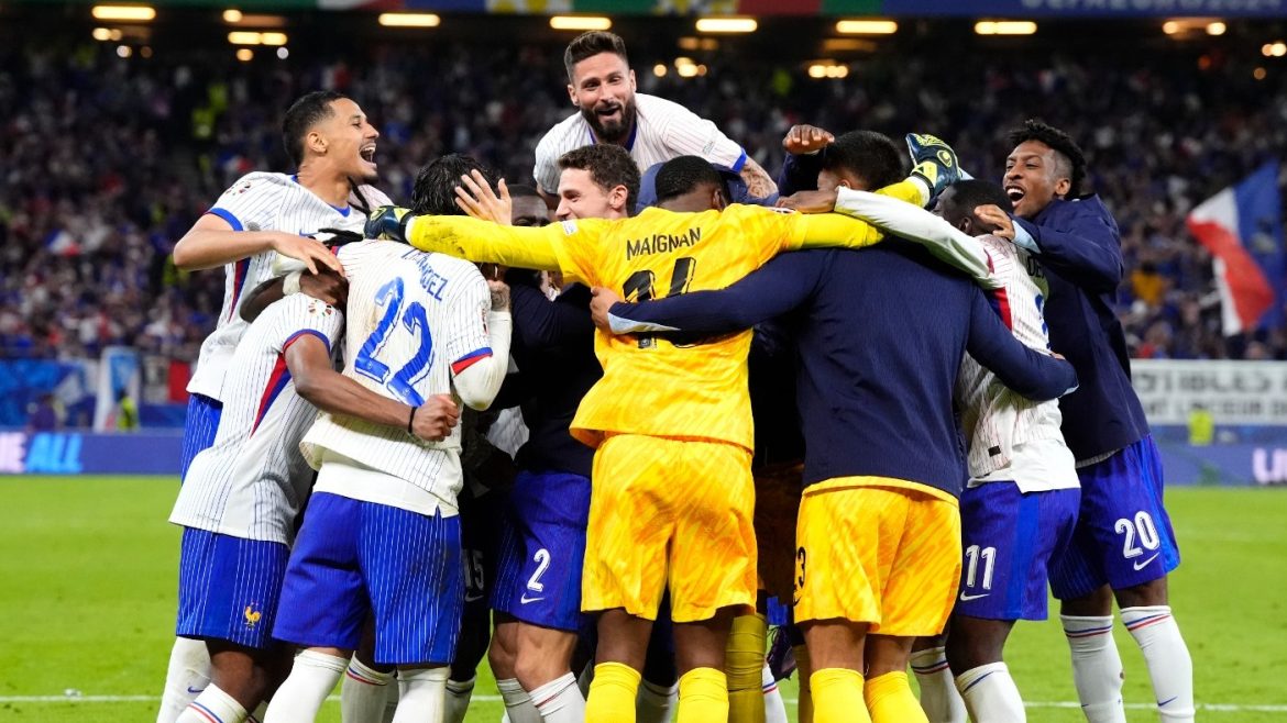 French Football Team Celebrate