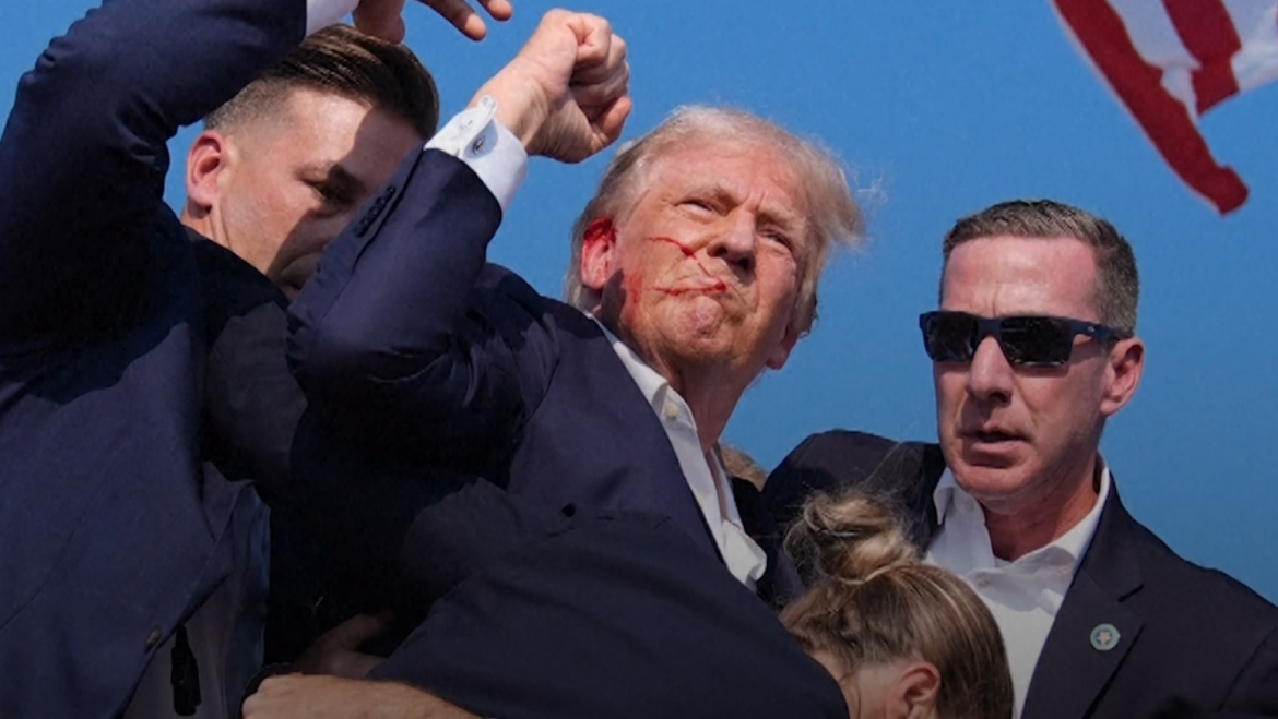 Donald Trump shot and injured in an assassination attempt