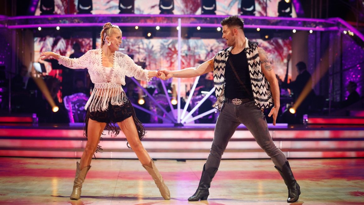 Tasha Ghouri and Aljaz Skorjanec