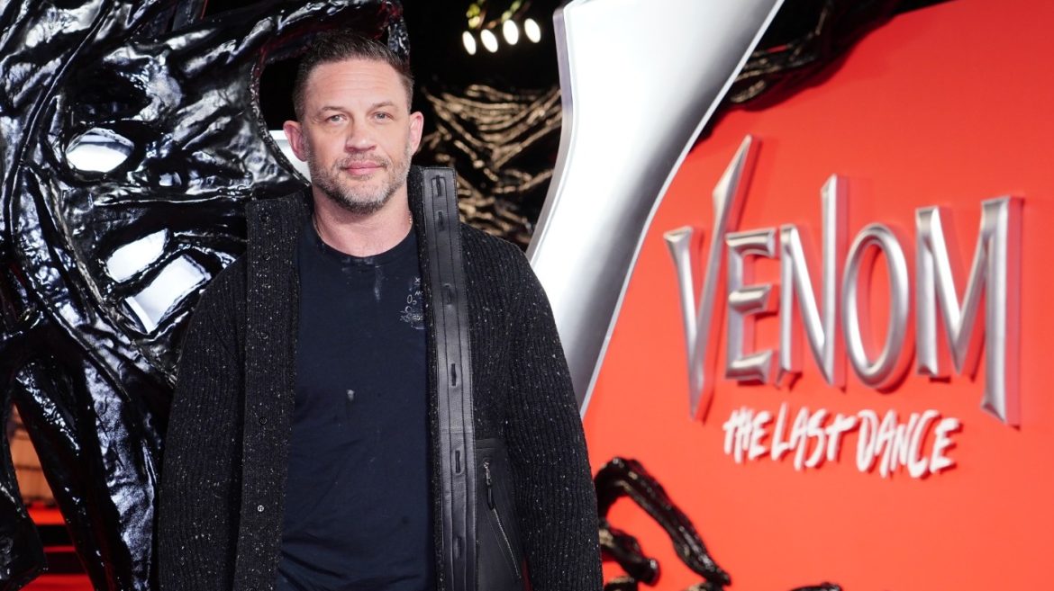 Tom Hardy at the Premier of Venom: The Last Dance