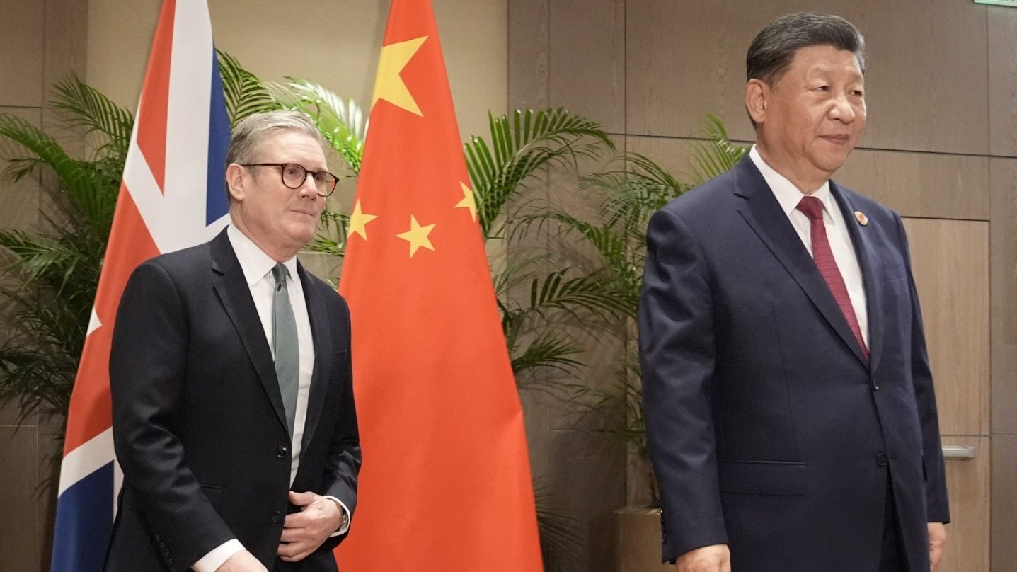 Prime Minister Sir Keir Starmer with Chinese President Xi Jinping