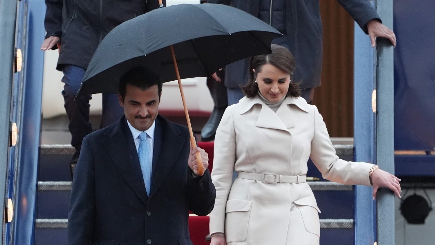 Sheikh Tamim bin Hamad Al Thani and Sheikha Jawaher