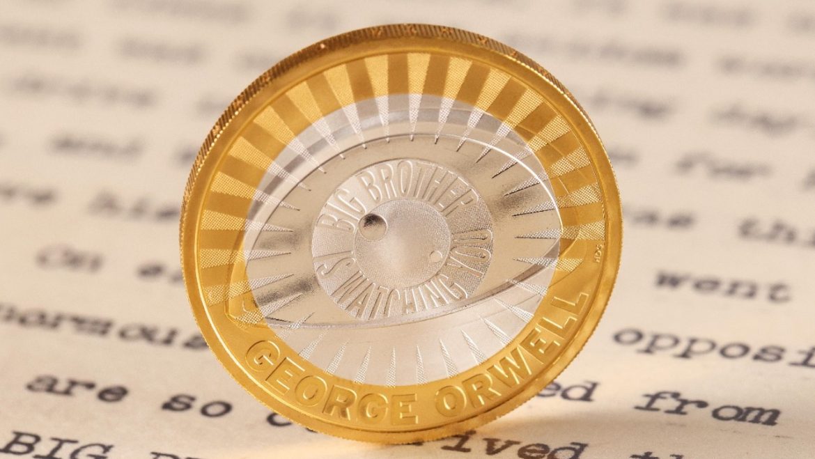 1984 author George Orwell celebrated on new Royal Mint £2 coin