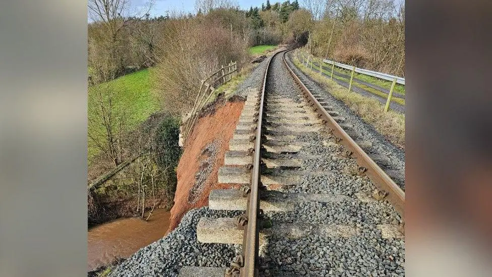 Severn Valley Railway disruption after landslip