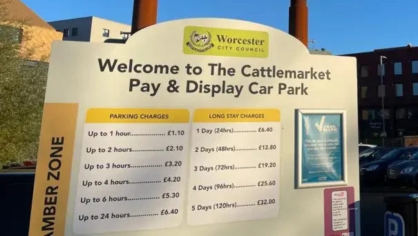 Worcester parking charges increase 'to catch up with inflation'