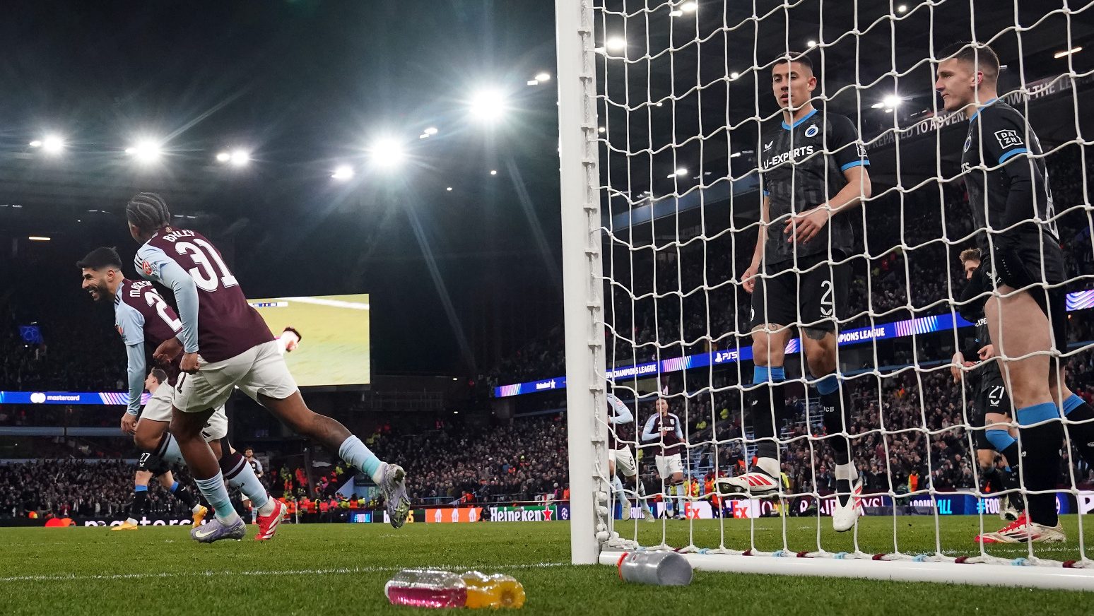 Aston Villa into Champions League quarter-final against PSG