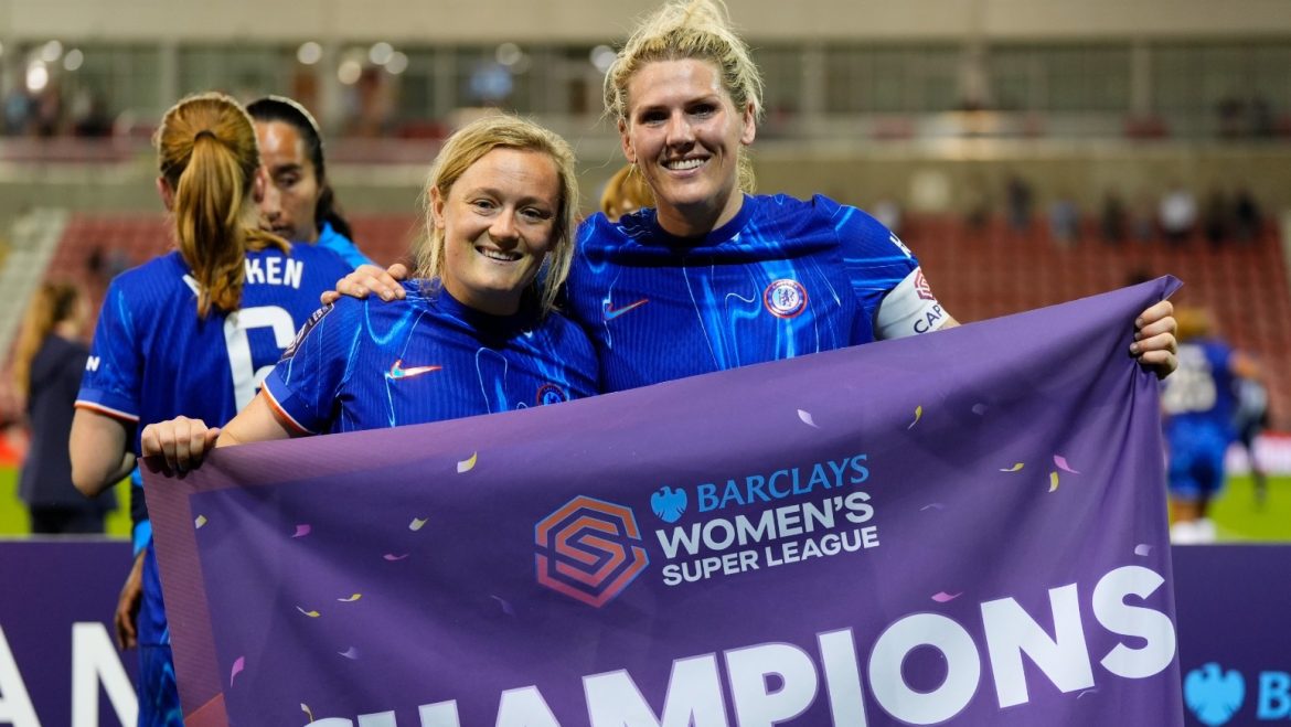 Lucy Bronze nets winner as Chelsea wrap up another Women’s Super League title