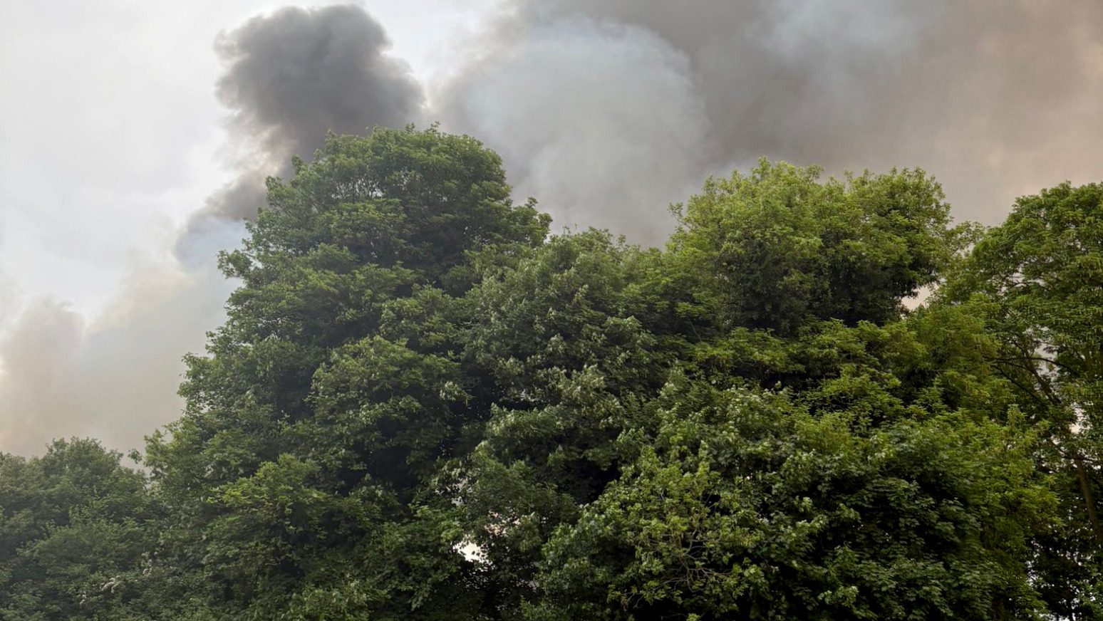 Huge fire and ‘multiple explosions’ heard at former RAF airfield in Oxfordshire