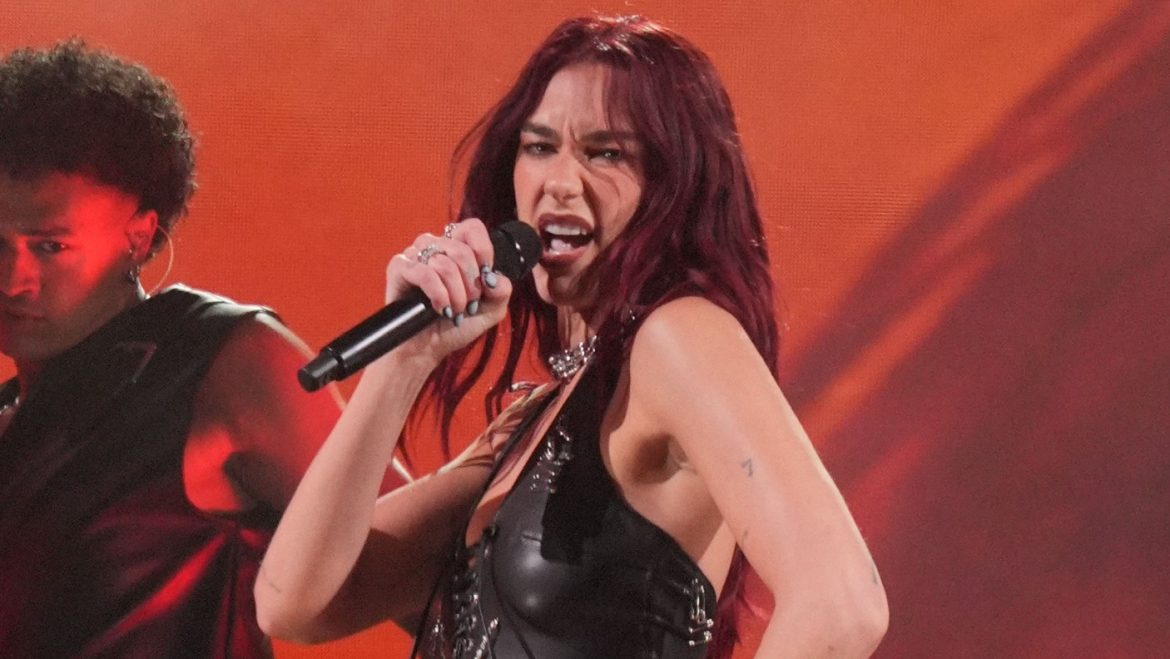 Dua Lipa named most played artist across UK TV and radio for second time