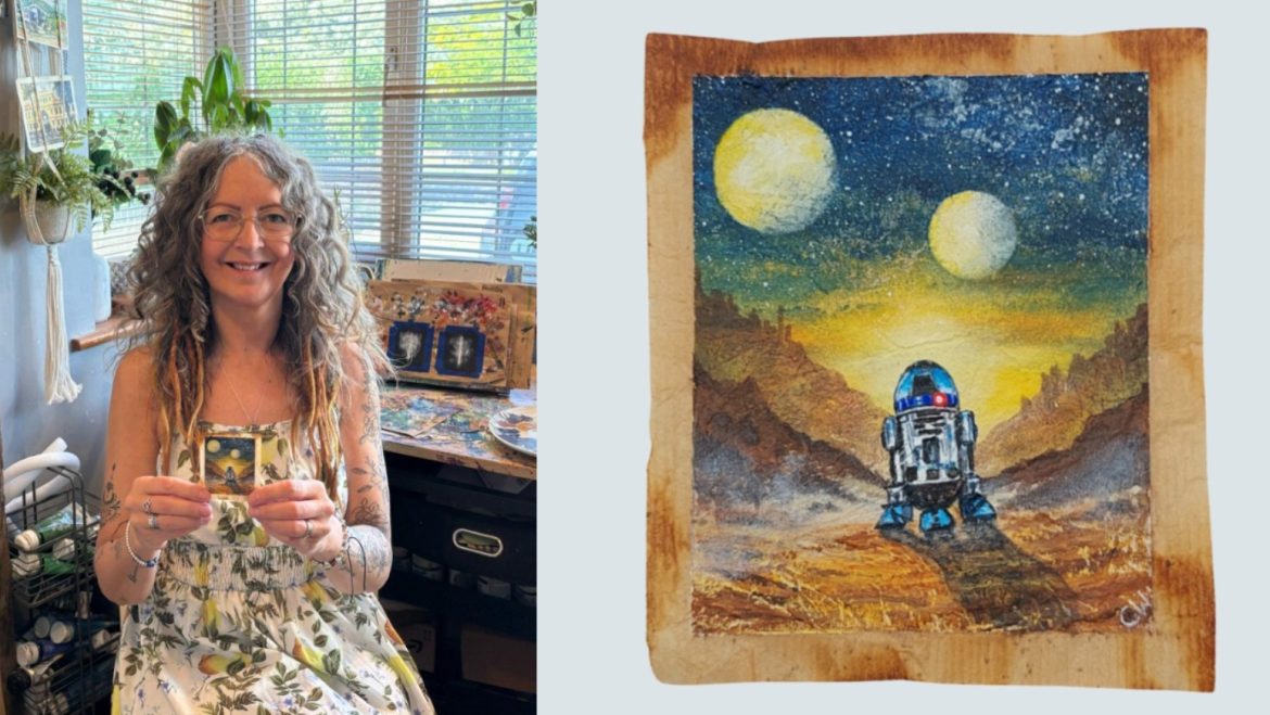 Artist paints Star Wars inspired scenes on used tea bags