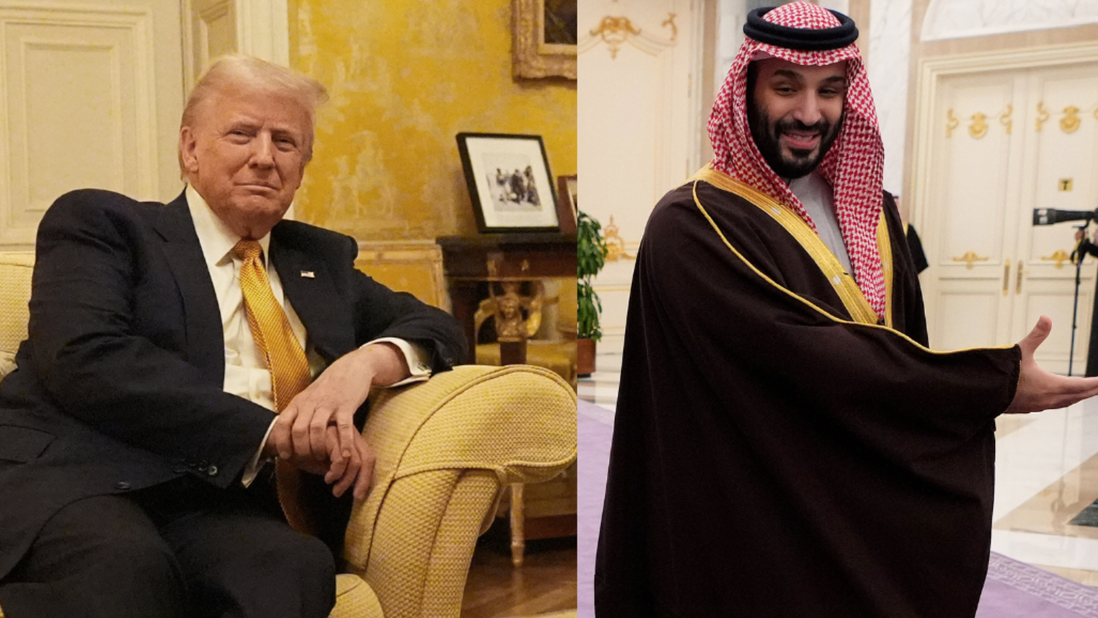 Saudi crown prince welcomes Trump to kingdom as he begins Middle East tour
