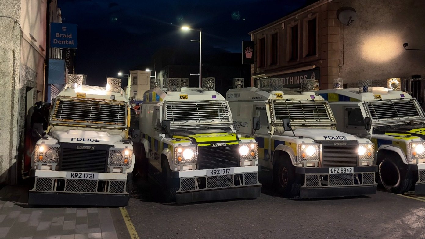 Three teenagers charged following violence in Ballymena
