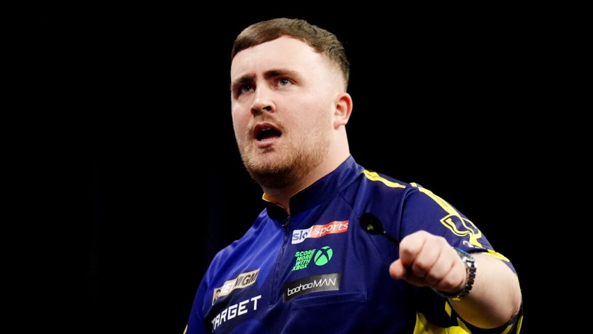 Luke Littler hits stunning nine-dart finish in semi-final win over Josh Rock