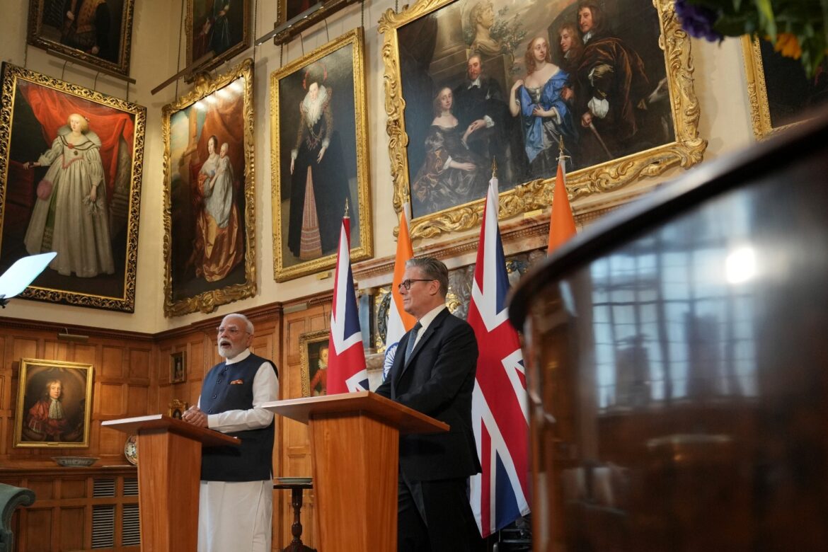 Starmer hails ‘historic day’ as Modi visits for signing of UK-India trade deal